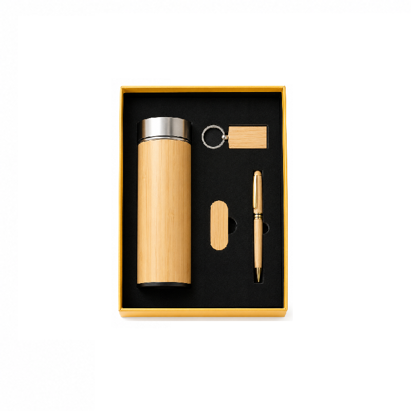 Set de Termo, Lllavero, Memoria Usb + Lapicero