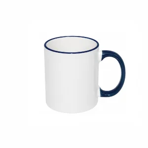 Galería Taza Blanca Asa + Deliano Color 11oz.