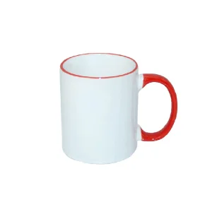 Galería Taza Blanca Asa + Deliano Color 11oz.