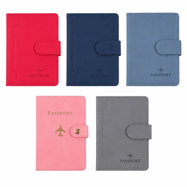 Portapasaporte con Broche Tipo Gamusa