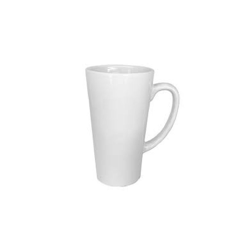 Taza Blanca Conica Latte 17oz.